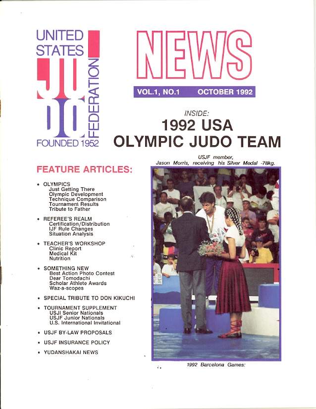 10/92 United States Judo Federation News